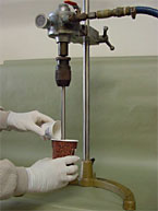 Adding Technon (tm) powder