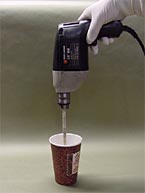 Alternative mixing method for Technon (tm) / Poly test kit