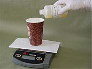 Measuring A and B poly components of the Technon (tm) / Poly test kit